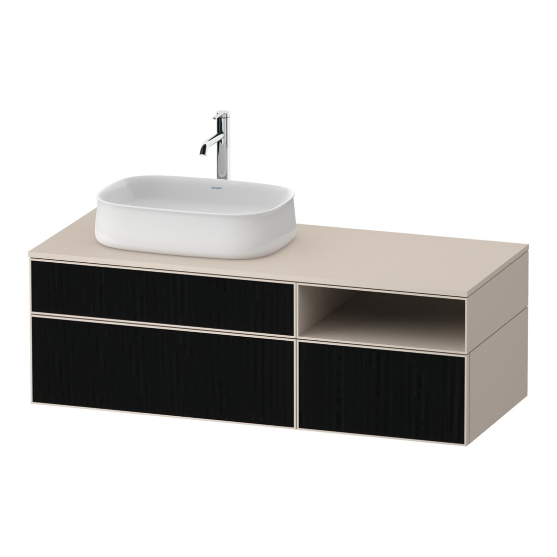 Duravit Meuble sous lavabo Zencha 130x55 cm, B L, G s Lini/t m, k Einr-Sys