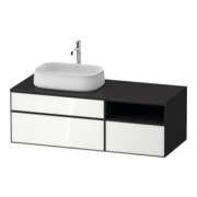 Duravit Meuble sous-lavabo Zencha 130x55 cm, B L, G w/grap m, k Einr-Sys-1