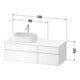 Duravit Meuble sous lavabo Zencha 130x55 cm, B L, G w/w m, k Einr-Sys-3