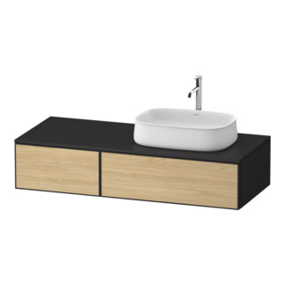 Duravit Meuble sous lavabo Zencha 130x55 cm, B R, E nat/grap m, k Einr-Sys
