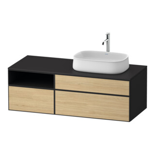 Duravit Meuble sous-lavabo Zencha 130x55 cm, B R, E nat/grap m, s. Einr-Sys