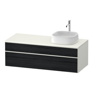 Duravit Meuble sous-lavabo Zencha 130x55 cm, B R, E noir/blanc mat, système d'installation k