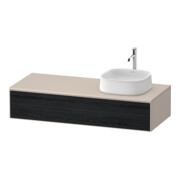 Duravit Meuble sous lavabo Zencha 130x55 cm, B R, E noir/taupe m, syt d’encastrement