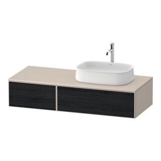 Duravit Meuble sous-lavabo Zencha 130x55 cm, B R, E noir/taupe m, syt. mont.