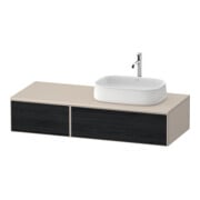 Duravit Meuble sous-lavabo Zencha 130x55 cm, B R, E noir/taupe m, syt. mont.