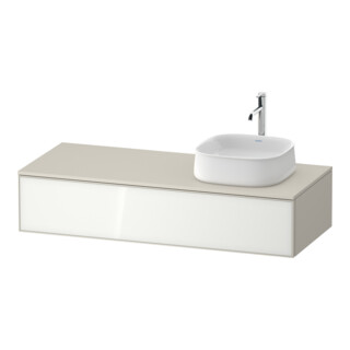 Duravit Meuble sous-lavabo Zencha 130x55 cm, B R, G blanc/taupe m, s. mont.