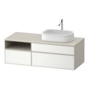 Duravit Meuble sous lavabo Zencha 130x55 cm, B R, G w/taupe m, k Système d'encastrement