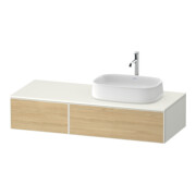 Duravit Meuble sous lavabo Zencha 130x55 cm, blanc mat, système d'installation k-1