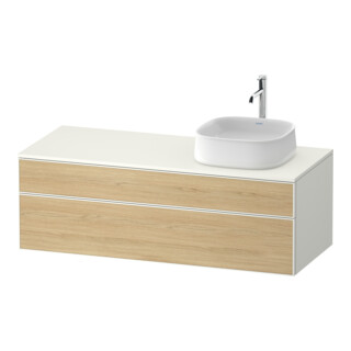 Duravit Meuble sous-lavabo Zencha 130x55 cm, blanc mat, système d'installation k