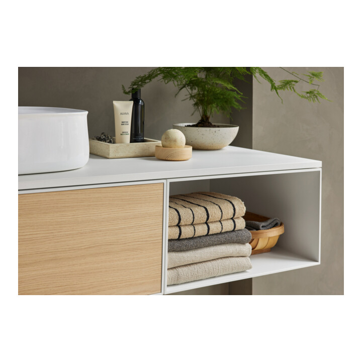 Duravit Meuble sous lavabo Zencha 130x55 cm, L D, E na/we m, s Système d'encastrement