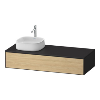 Duravit Meuble sous-lavabo Zencha 130x55 cm, L D, E nat/grap m, syst. encastré