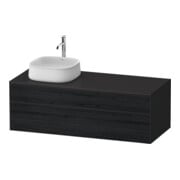 Duravit Meuble sous lavabo Zencha 130x55 cm, L D, E noir/gris m, s Système d'encastrement