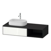 Duravit Meuble sous-lavabo Zencha 130x55 cm, L D, G blanc/gris, s. syst. encastré