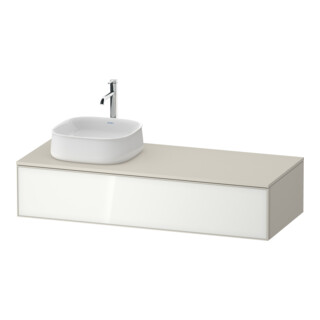 Duravit Meuble sous-lavabo Zencha 130x55 cm, L D, G blanc/taupe, s. montage k