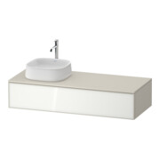 Duravit Meuble sous-lavabo Zencha 130x55 cm, L D, G blanc/taupe, s. montage k-1