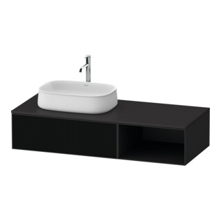 Duravit Meuble sous-lavabo Zencha 130x55 cm, L D, G s Lin/gr m, k Système d'encastrement