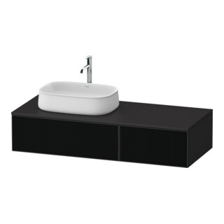 Duravit Meuble sous-lavabo Zencha 130x55 cm, L D, G s Lin/gr m, système d’encastrement k