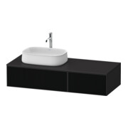 Duravit Meuble sous-lavabo Zencha 130x55 cm, L D, G s Lin/gr m, système d’encastrement k