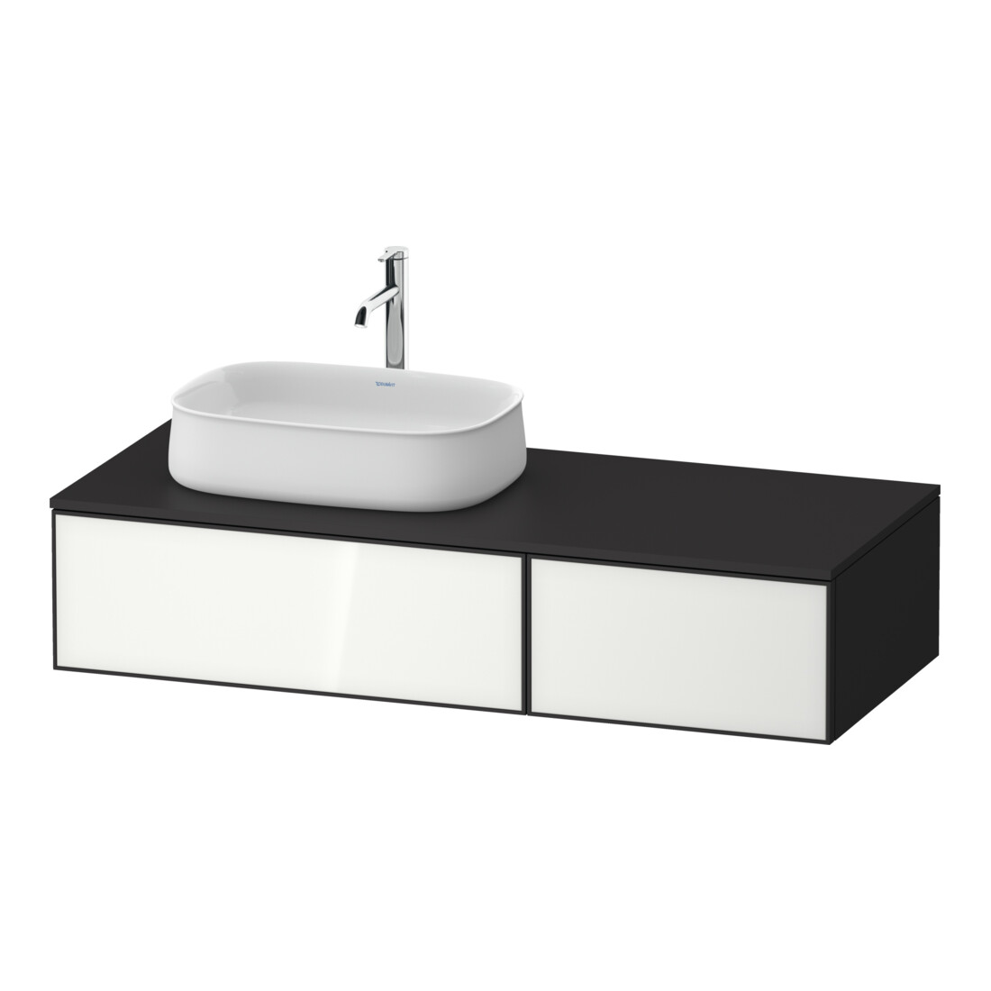 Duravit Meuble sous lavabo Zencha 130x55 cm, L l, G w/grap m, s Système d'encastrement