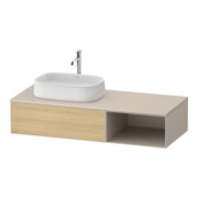 Duravit Meuble sous lavabo Zencha 130x55 cm, L P, E nat/tau m, système k Einr