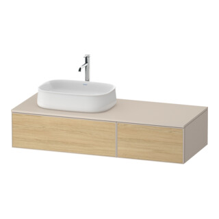 Duravit Meuble sous-lavabo Zencha 130x55 cm, L P, E nat/tau m, syt Einr