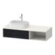 Duravit Meuble sous-lavabo Zencha 130x55 cm, L P, E noir/blanc mat, syt. encastré-1