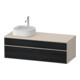 Duravit Meuble sous lavabo Zencha 130x55 cm, L P, E noir/taupe, s. Système d'encastrement-1