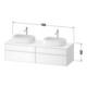 Duravit Meuble sous-lavabo Zencha 160x55 cm, B bs, E nat/grap m, k Einr-Sy