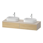 Duravit Meuble sous-lavabo Zencha 160x55 cm, B bs, E nat/tau m, k Einr-Sy-1