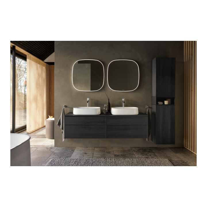 Duravit Meuble sous-lavabo Zencha 160x55 cm, B bs, E noir/gris m, k Système d'encastrement