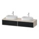 Duravit Meuble sous lavabo Zencha 160x55 cm, B bs, E noir/taupe m, k Einr-Sy-1