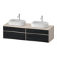 Duravit Meuble sous-lavabo Zencha 160x55 cm, B bs, E noir/taupe m, k Système d'encastrement-1