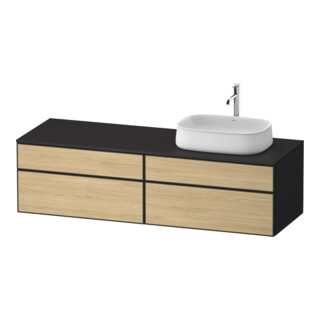 Duravit Meuble sous-lavabo Zencha 160x55 cm, B R, E nat/grap m, k Einr-Sy