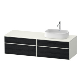 Duravit Meuble sous-lavabo Zencha 160x55 cm, B R, E noir/blanc mat, k Einr-Sy