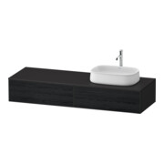 Duravit Meuble sous-lavabo Zencha 160x55 cm, B R, E noir/gris m, système encastré