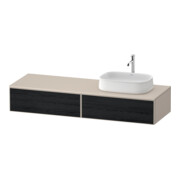Duravit Meuble sous-lavabo Zencha 160x55 cm, B R, E noir/taupe m, k Einr-Sy-1