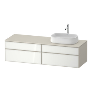 Duravit Meuble sous lavabo Zencha 160x55 cm, B R, G blanc/taupe m, k Einr-Sy