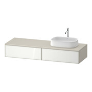 Duravit Meuble sous-lavabo Zencha 160x55 cm, B R, G blanc/taupe m, k Einr-Sy-1