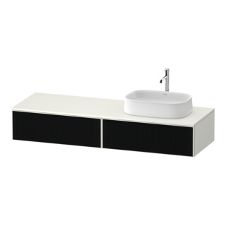 Duravit Meuble sous-lavabo Zencha 160x55 cm, B R, G s Lini/blanc mat, système d'encastrement