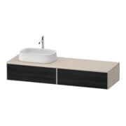 Duravit Meuble sous lavabo Zencha 160x55 cm, BL, E noir/taupe, k Système d'ouverture-1