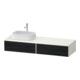 Duravit Meuble sous lavabo Zencha 160x55 cm, L, E noir/blanc mat, système k-1