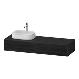 Duravit Meuble sous-lavabo Zencha 160x55 cm, L G, E noir/gris m, s Système d’installation
