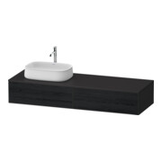 Duravit Meuble sous-lavabo Zencha 160x55 cm, L G, E noir/gris m, s Système d’installation