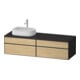 Duravit Meuble sous-lavabo Zencha 160x55 cm, L P, E nat/grap m, k Einr-Sy-1