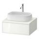 Duravit Meuble sous-lavabo Zencha 65x55 cm, 1 tiroir, blanc brillant, système d'ouverture k-1
