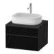 Duravit Meuble sous lavabo Zencha 65x55 cm, 1 tiroir, gris satin/mat, système coulissant-1