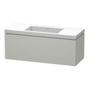 Duravit Meuble sous-vasque c-bonded L-Cube 120x48 cm, sans trou, blanc mat, 1 tiroir, suspendu-1
