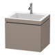 Duravit Meuble sous-vasque c-bonded L-Cube 60 x 48 cm, 1 HL, bas. mat, 1 tiroir, suspendu-1