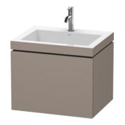 Duravit Meuble sous-vasque c-bonded L-Cube 60 x 48 cm, 1 HL, bas. mat, 1 tiroir, suspendu