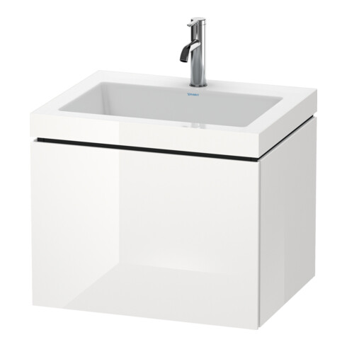 Duravit Meuble sous-vasque c-bonded L-Cube 60 x 48 cm, 1 HL, bas. mat, 1 tiroir, suspendu